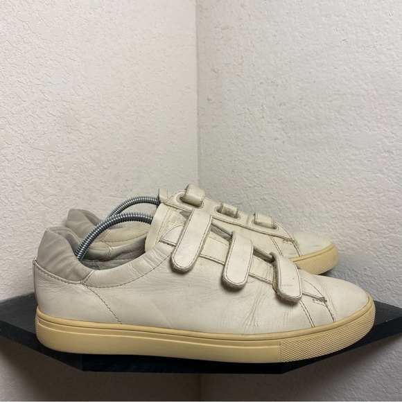 Clae Other - Clae Bradley Velcro beige leather sneakers